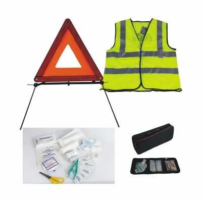 3in1 Auto-Reflexionsweste Warn-Dreieck Notfall-Straßen-Kit mit individuellem Logo