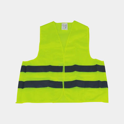 Neon-gelbe Reflektionsweste mit Notfall-Set Eine Größe passt am meisten